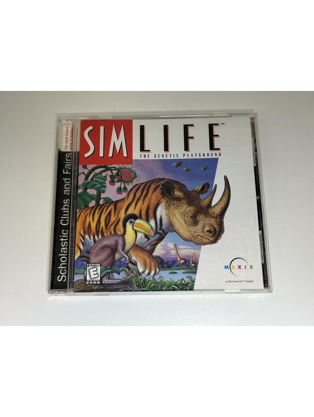 SimLife Genetic Playground Maxis CD-ROM Scholastic Clubs Fairs E Everyone 1992